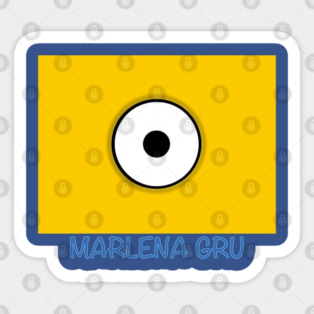 MINION USA DESPICABLE MARLENA GRU Sticker by LuckYA